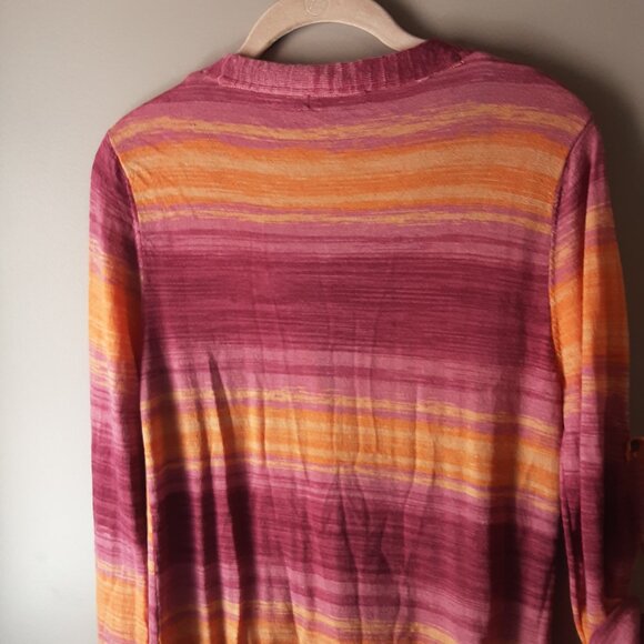 Emu Australia Merino Wool Vibrant Striped Cardigan Size Small - Picture 9 of 14